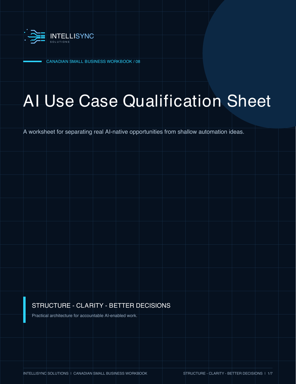Workbook page 1 of 7. For selectable text, use the free PDF download.
